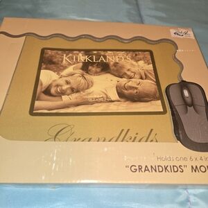 Kirklands Grandkids Mouse Hard Mouse Pad Holds 4x6 Photo NIB memories